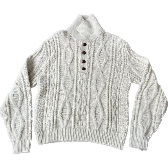 Vintage 70'S PICKERING Orlon Acrylic Knit Cardigan, Men's Size XL Oron Acrylic green type Vintage Second Hand